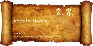Kocsis Nedda névjegykártya